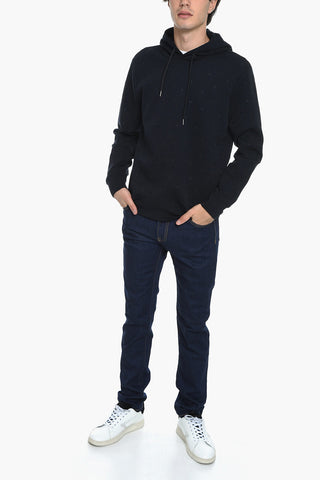 EMPORIO Cotton Hoodie with Embroidered Logo