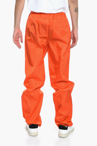 Nylon Trousers with Triangle Embroidery
