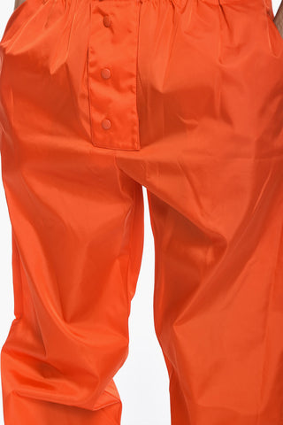 Nylon Trousers with Triangle Embroidery