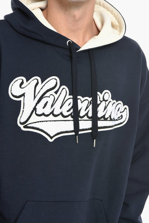 Hoodie Aus Gebürsteter Baumwolle Mit Frottee-Patch-Logo