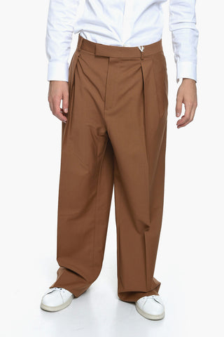 Pleated BANDA Trousers with Side Stripes