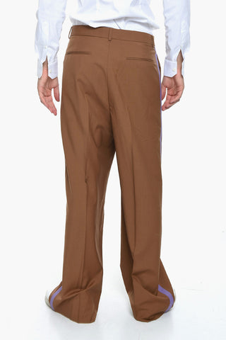 Pleated BANDA Trousers with Side Stripes