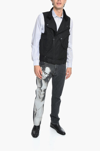 ENGINEERED GARMENTS Giubbotto Biker senza Manica con Cintura