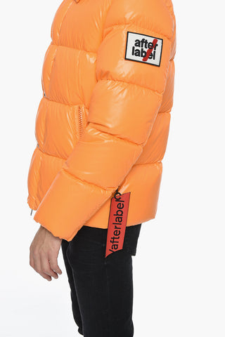 Piumino in Nylon con Patch Logo Removibile