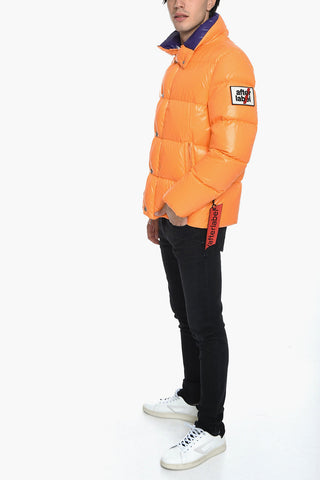 Piumino in Nylon con Patch Logo Removibile