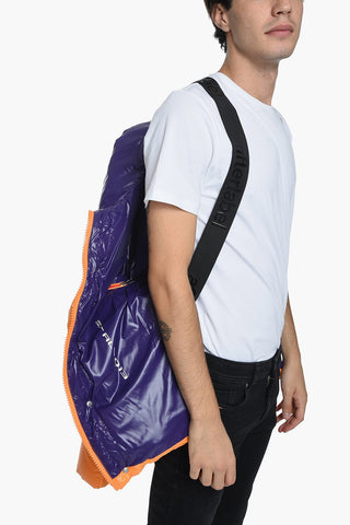Piumino in Nylon con Patch Logo Removibile