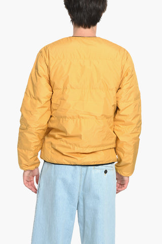 Solid Color V-neck Down Jacket