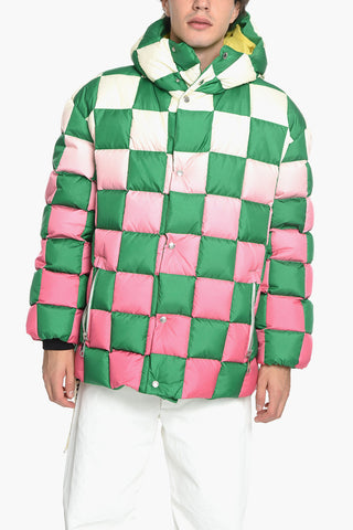DAMIER SHADES Puffer Jacket with Check Pattern