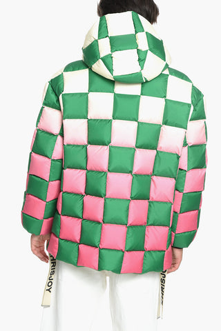 DAMIER SHADES Puffer Jacket with Check Pattern