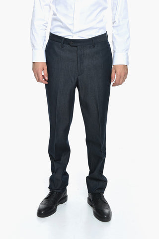 Denim Sui With Halflined Single Breasted Denim Blazer