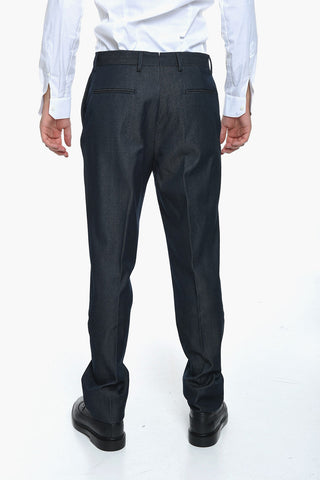 Denim Sui With Halflined Single Breasted Denim Blazer