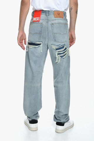 High-waisted D-REKIV Denims with Distressed Detail 22cm