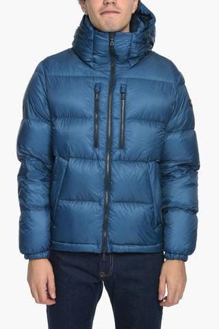 YACHTING Zipped Puffer Jacket with Embroidered Logo