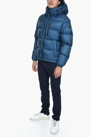 YACHTING Zipped Puffer Jacket with Embroidered Logo