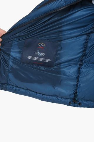 YACHTING Zipped Puffer Jacket with Embroidered Logo