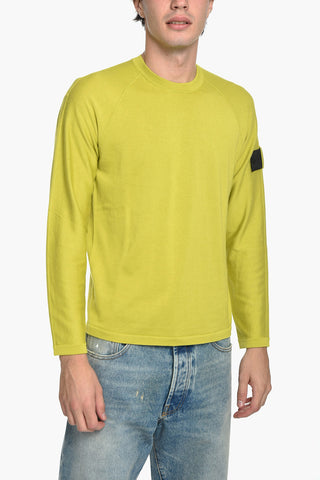 Maglia Gircollo in Cotone con Pacth Logo