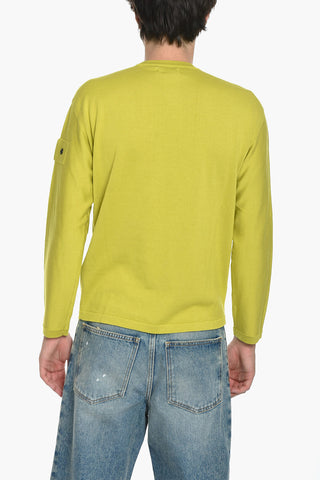 Maglia Gircollo in Cotone con Pacth Logo
