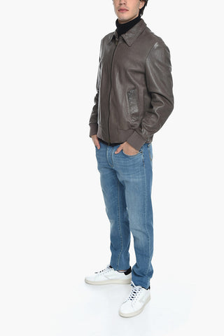 Lined Leather Jacket