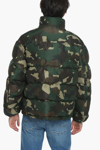 Camo Print Puffer Jacket