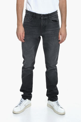 tone Washed FITTED LEG Denims with Belt Loops 18cm