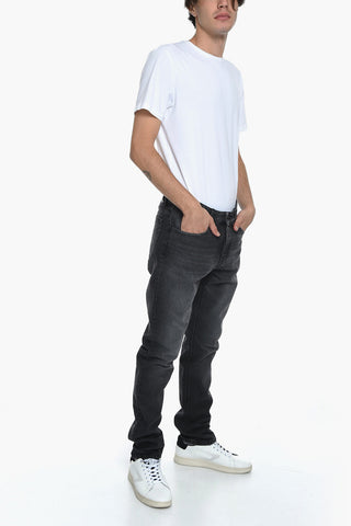 tone Washed FITTED LEG Denims with Belt Loops 18cm