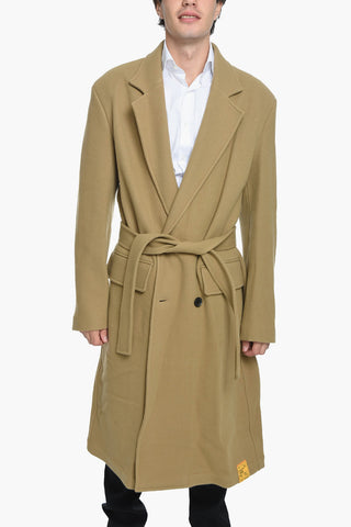 Double-breasted OUTKAST Wool Coat with Belt