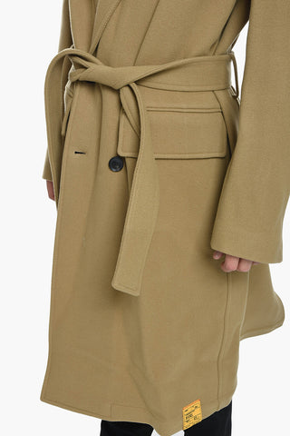 Double-breasted OUTKAST Wool Coat with Belt