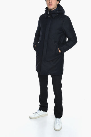 Wool Blend Coat with Removable Chest Piece