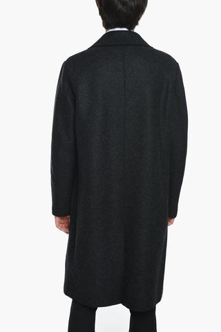 Cappotto in Lana Vergine Semifoderato con Doppiopetto