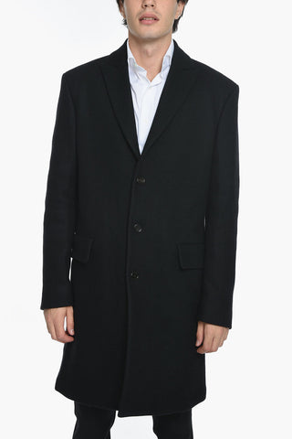Cappotto in Misto Lana Semifoderato con Revers a Lancia