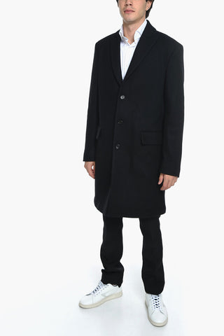 Cappotto in Misto Lana Semifoderato con Revers a Lancia