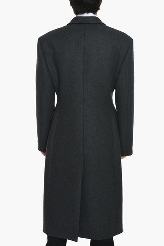 Virgin Wool Double-breasted Coat