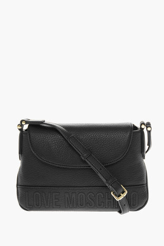 LOVE Pebbled Faux Leather Crossbody Bag