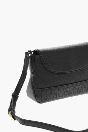 LOVE Pebbled Faux Leather Crossbody Bag