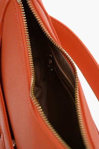 LOVE Saffiano Eco-Leather Hobo Bag with Embossed Heart