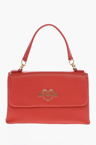 LOVE Schultertasche aus Kunstleder mit goldenem Logo