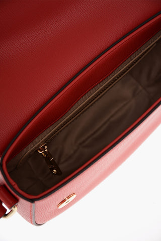 LOVE Borsa a Tracolla in Ecopelle con Doppio Cuore in Metallo