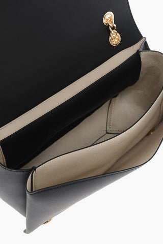 LOVE Faux Leather Shoulder Bag with Maxi Golden Logo