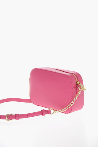LOVE Faux Leather Crossbody Bag with Gold Details