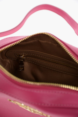 LOVE Faux Leather Crossbody Bag with Gold Details