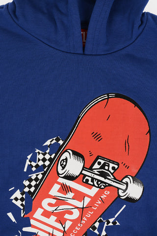 RED TAG Front Printed SPINUS OVER Hoodie