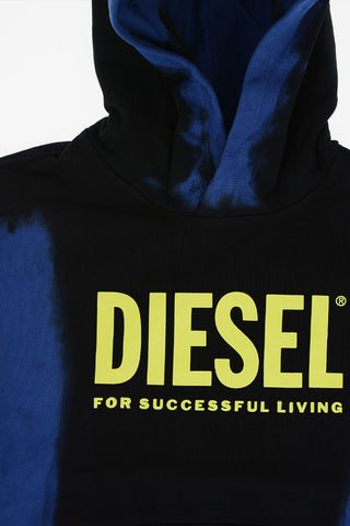 RED TAG Two-Tone SNORK OVER Hoodie with Printed Logo