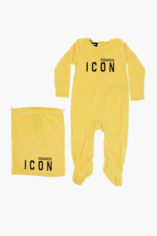 ICON Velvet Crew-neck Romper Suit