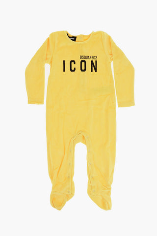 ICON Velvet Crew-neck Romper Suit