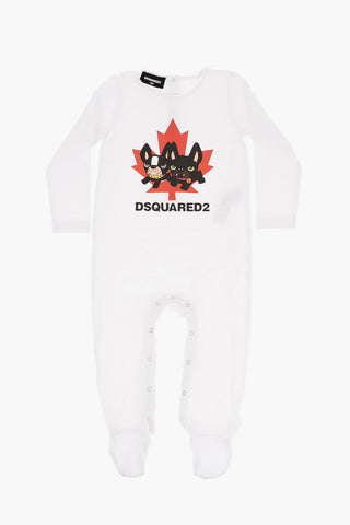 Long Sleeve Romper Suit with Print