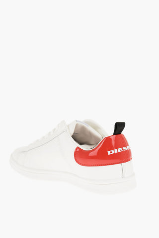 Sneakers Basse in Pelle con dettaglio Lucido
