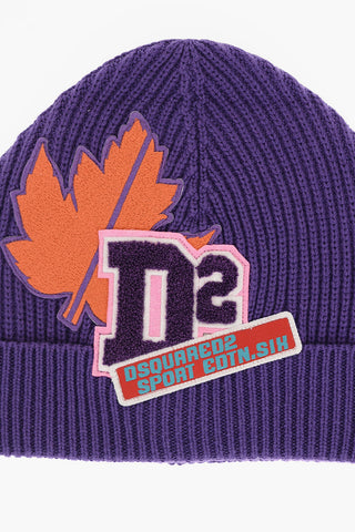 Beanie in Lana e Cotone con Ricamo