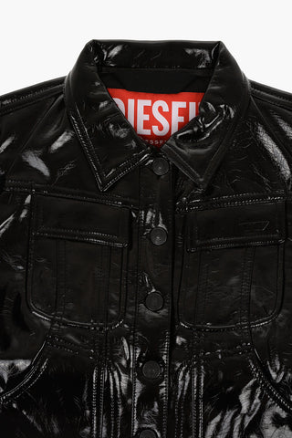 Patent Faux Leather Crop Jacket