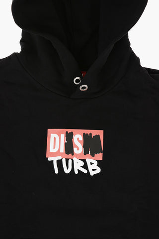 Embossed Printed and Patch Pocket Hoodie