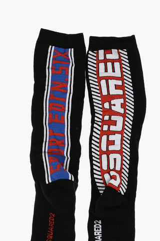 SPORT EDTN.SIX Padded Long Socks with Embroidered